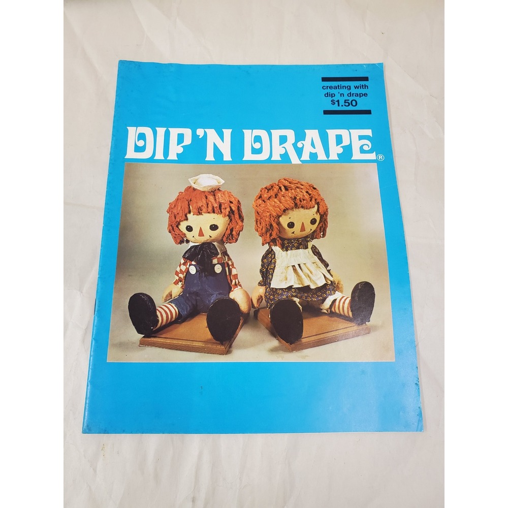 Vintage 1974 Zim's Inc Dip 'N Drape Craft Instruction‎ Book Eleanor Zimmerman